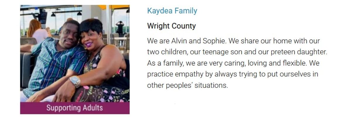 Kaydea Family – St. Michael MN